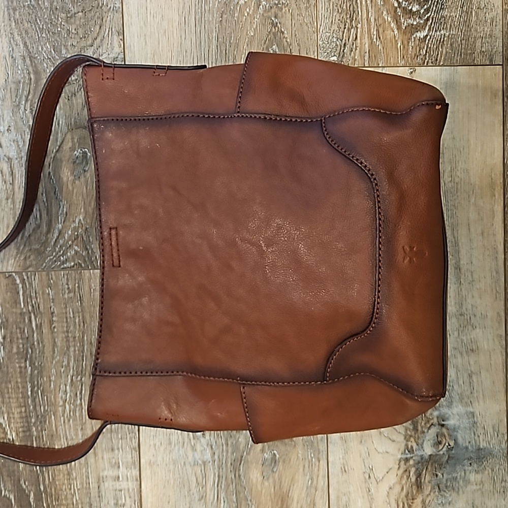 Frye Side Pocket Leather Hobo Shoulder Bag